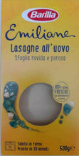Carica l&#39;immagine nel visualizzatore di Gallery, EMILIANE BARILLA Le  Lasagne All&#39;Uovo PASTA SFOGLIA 500 Grammi X6 PACCHI TOT 3KG
