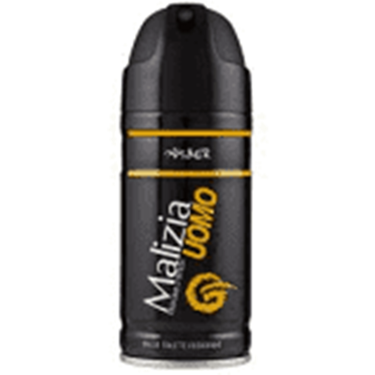 MALIZIA UOMO AMBER deodorante corpo spray 150 ml NUOVO E ORIGINALE AMBRA X 2 PZ