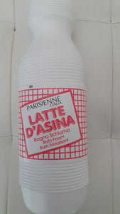 1 bottigliA PARISIENNE Bagno Schiuma LATTE D'ASINA doccia 1000 ml Bath FOAM MILK