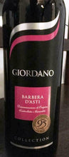 Carica l'immagine nel visualizzatore di Gallery, Vino rosso BARBIERA D'ASTI GIORDANO COLLEC ml. 750 +DUE BICCHIERI AVERNA OMAGGIO
