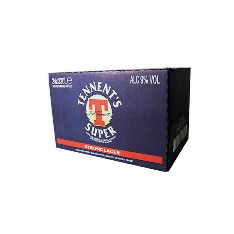 Birra Tennents Super cl. 33 x 24 BOTTIGLIE alcool 9 gradi