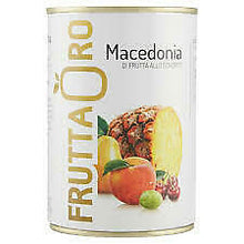 Carica l&#39;immagine nel visualizzatore di Gallery, FRUTTA ORO MACEDONIA ALLO SCIROPPO BARATTOLO DA 820 GR FRUTTA SCIROPPATA
