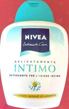Carica l&#39;immagine nel visualizzatore di Gallery, INTIMO igiene Intima Nivea CON ESTRATTI NATURALI DI CAMOMILLA 250 ml.x12 3LT
