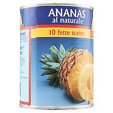 10 FETTE DI ANANAS SOLEADO   SCIROPPATA BARATTOLI DA 560 GR X 6 PZ 60 FETTE