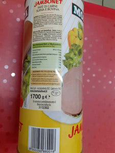 MONTANA CARNE IN SCATOLA  JAMBONET PATE' DI CARNE 1700 GR PASTICCIO SUINO BOVINO