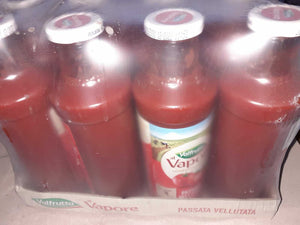 12 BOTTIGLIE PASSATA DI POMODORO VALFRUTTA VAP.DA 700 GR  100% ITALIANO Kg 8,400