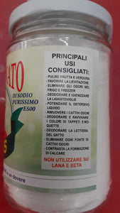 VIRTUS  Bicarbonato di Sodio PURISSIMO E500-  IN BARATTOLO DI VETRO GR 310X 10PZ