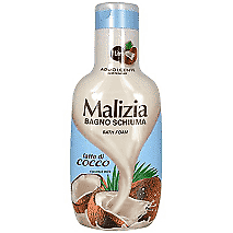 Carica l&#39;immagine nel visualizzatore di Gallery, Bagno Malizia Cocco rilassante lt. 1 x 12bottiglie BATH FOAM COCONUTH MILK RELAX
