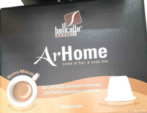 100 120 180 240CAPSULE BELLCAFFE'' MISCELA COME  BAR A CASA X MACCHINE NESPRESSO