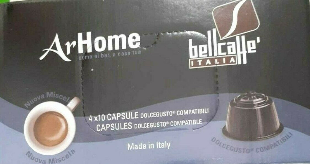 40 80 120 160 CAPSULE BELLCAFFE'' MISCELA COME BAR A CASA X MACCHINE DOLCE GUSTO