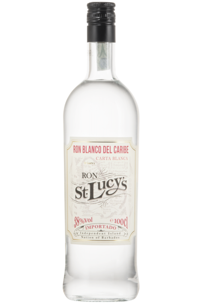 RUM -RHUM  RON BLANCO DEL CARIBE ISLAND IMP.ST.LUCY'S LT 1 CARTA BLANCA 38% VOL.
