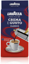 Carica l'immagine nel visualizzatore di Gallery, Lavazza Crema E Gusto, Café moulu, convient pour cafetière Moka, Lot de 10, 10 x 250g
