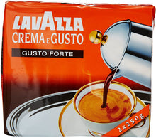 Carica l'immagine nel visualizzatore di Gallery, Lavazza - Miscela di Caffe' Macinato, Gusto Forte, 2 x 250 g - 500 g
